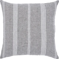 Signature Home Collection Damari Striped Throw Pillow - 20" - Gray and White