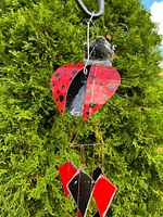 Recycled Metal Art Chime - Ladybug