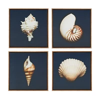 Gracie Mills   Deangelo Artistic Quartet 4-Piece Framed Canvas Wall Art Set - GRACE-6509