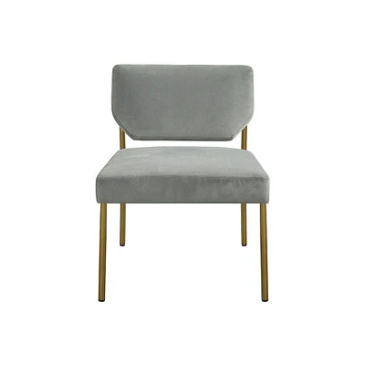 Gracie Mills   Estella Modern Metal Frame Slipper Chair - GRACE-14386