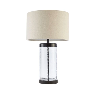 Gracie Mills   Margorie Contemporary Elegance Glass Cylinder Table Lamp - GRACE-10755