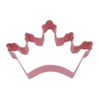 Crown Cookie Cutter (Pink, 5")