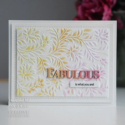 Creative Expressions  Sue Wilson Fabulous Craft Die & Stamp Set