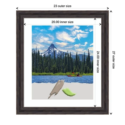 Rustic Pine Narrow Wood Picture Frame, Photo Frame, Art Frame