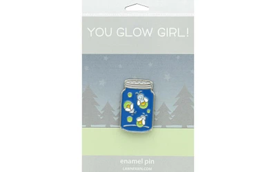 Lawn Fawn Enamel Pin You Glow Girl