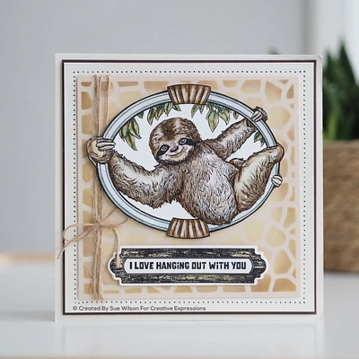 Creative Expressions Sue Wilson Safari Collection Sloth Craft Die