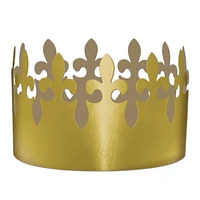 Gold Foil Fleur De Lis Crown