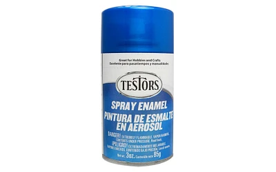 Testors Enamel Spray Paint 3oz Trans Blue