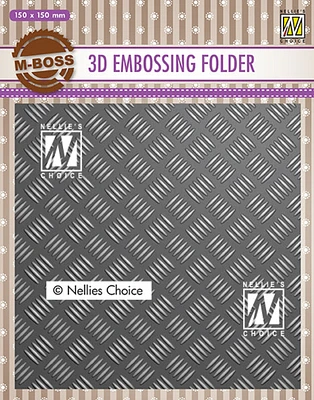 Nellie's Choice 3D Embossing Folders Strip Pattern 1