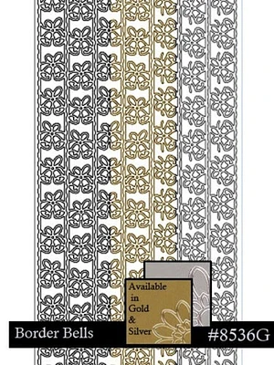 Starform Deco Stickers - Ribbon Border - Gold