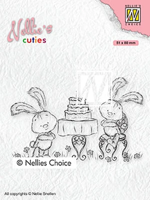 Nellie's Choice Nellie's Cuties Clear Stamp Javi Birthday Party