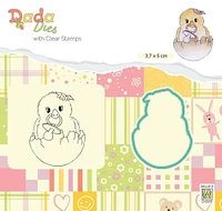 Nellie's Choice DADA Set Die & Clear stamp Hello World