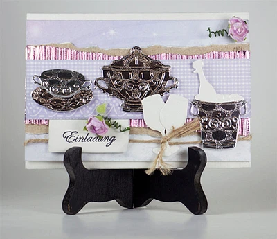Joy! Crafts Cutting and Embossing die - wine cooler/terrine/soup Cup/Saucer