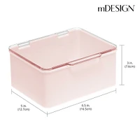 mDesign Plastic Cosmetic Vanity Storage Organizer Box