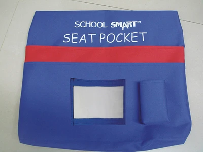 School Smart Seat Pocket, 15 x 14-1/2 Inches, Blue