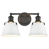 Elk Showroom Holgate 15 Wide 2-Light Vanity Light - Charcoal [47461/2]