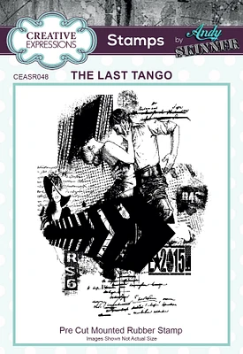 Creative Expressions 3.6"X4.7" Rubber Stamp By Andy Skinner-The Last Tango