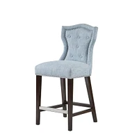 Gracie Mills   Winona Tufted Wingback Counter Stool - GRACE-8836