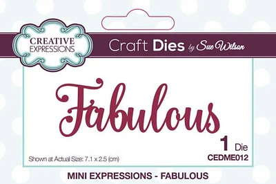 Creative Expressions Mini Expressions Collection Fabulous Die