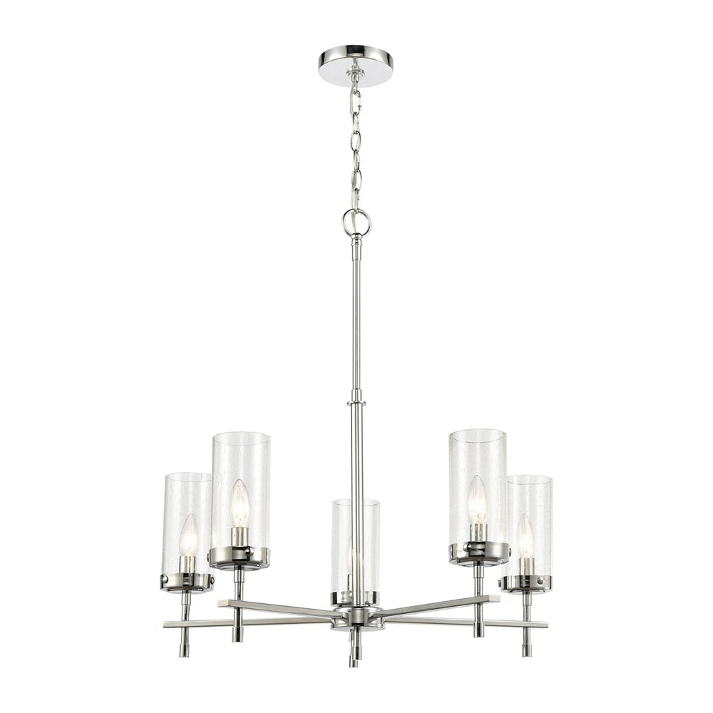 Elk Showroom Melinda 25 Wide 5-Light Chandelier - Polished Chrome