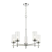 Elk Showroom Melinda 25 Wide 5-Light Chandelier - Polished Chrome