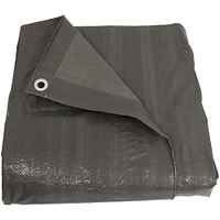 Sunnydaze Polyethylene Multi-Purpose Tarp - Dark Gray - 20 ft x 30 ft by