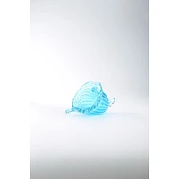 CC Home Furnishings 8.5" Aqua Blue Hand Blown Glass Tabletop Decoration