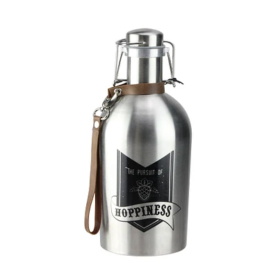 Wild Eye 11” Stainless Steel “THE PURSUIT OF HOPPINESS” On the Go Micro Bro Growler