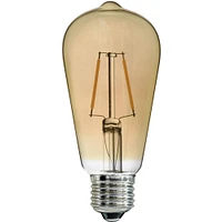 Signature Home Collection Set of 3 Amber LED Light Bulbs with E26 Socket Base 5"