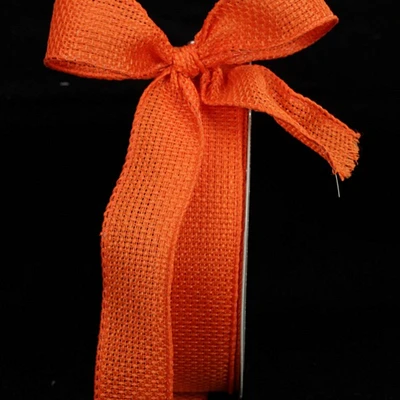 The Ribbon People Orange Contemporary Wired Craft Ribbon 0.75" x 80 Yards