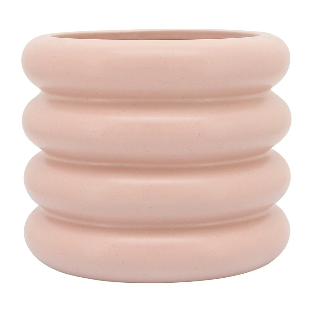 Kingston Living Bidendum Pot Planter - 9" - Blush Pink