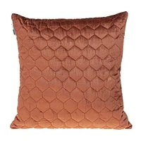 Nassau Collection 20" Orange Cotton Square Throw Pillow