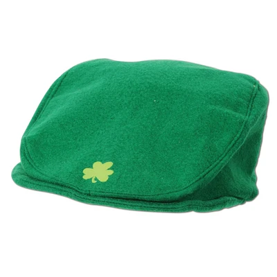 Beistle Club Pack of 12 Green St. Patrick's Day Shamrock Cap - Adult Sized