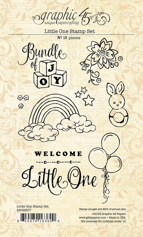 Graphic 45 Little One Stamp Set-