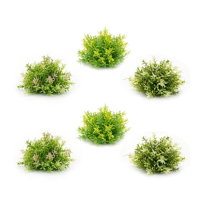 Melrose Set of 6 Green Half Orb Bushes 10"