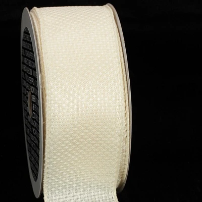 The Ribbon People Pearl White Contemporary Wired Craft Ribbon 1.5" x 80 Yards