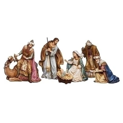 Roman 6-Piece Religious Christmas Nativity Figure Set 13.5"