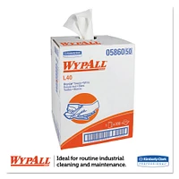 WypAll L40 Towels, Dry Up Towels, 19 1/2" x 42", White, 200 Towels/Roll