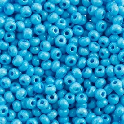 John Bead 6/0 Blue Czech Glass Seed Beads, 500g