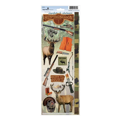 Paper House Cardstock Stickers 4.625"X13" -Hunting Season