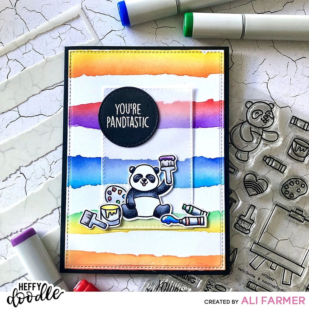 Heffy Doodle Pandtastic Painters Stamps