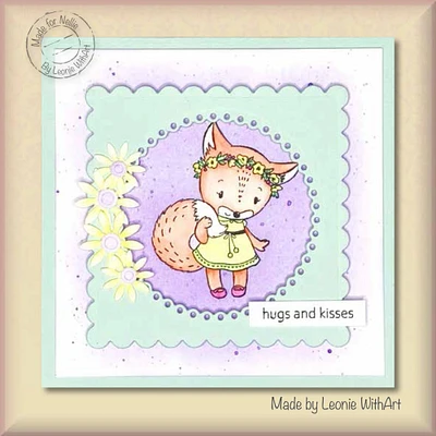 Nellie's Choice  Clear Stamp Christmas Cuties Foxy Christmas Lady