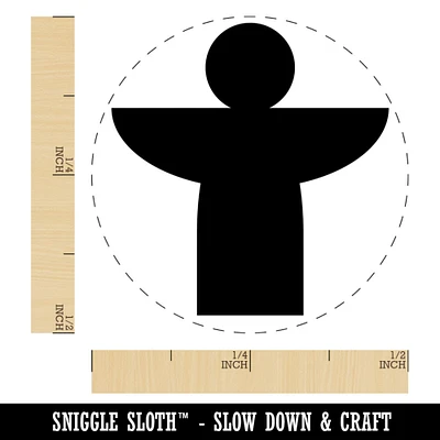 Angel Symbol Self-Inking Rubber Stamp for Stamping Crafting Planners