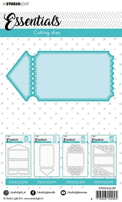 Studio Light Cutting Die Cardshape Ticket Essentials 97x206mm nr.397