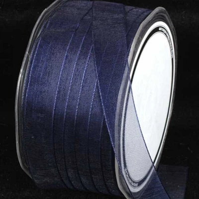 The Ribbon People Navy Blue Solid Craft Ribbon 0.25" x 200 Yards