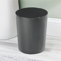 mDesign Small Round Metal 1.7 Gallon Wastebasket/Recycling Can