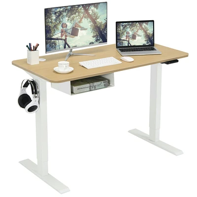 Gymax 48 Electric Standing Desk Height Adjustable w/ Control Panel and USB Port