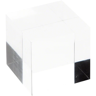 Plymor Clear Polished Acrylic Square Display Block