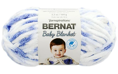 Bernat Baby Blanket Yarn Small Ball 100gm Denim