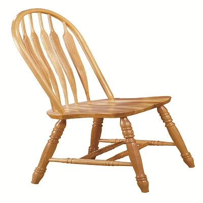 The Hamptons Collection Set of 2 Beige Comfort Back Dining Chair in Light Oak Finished